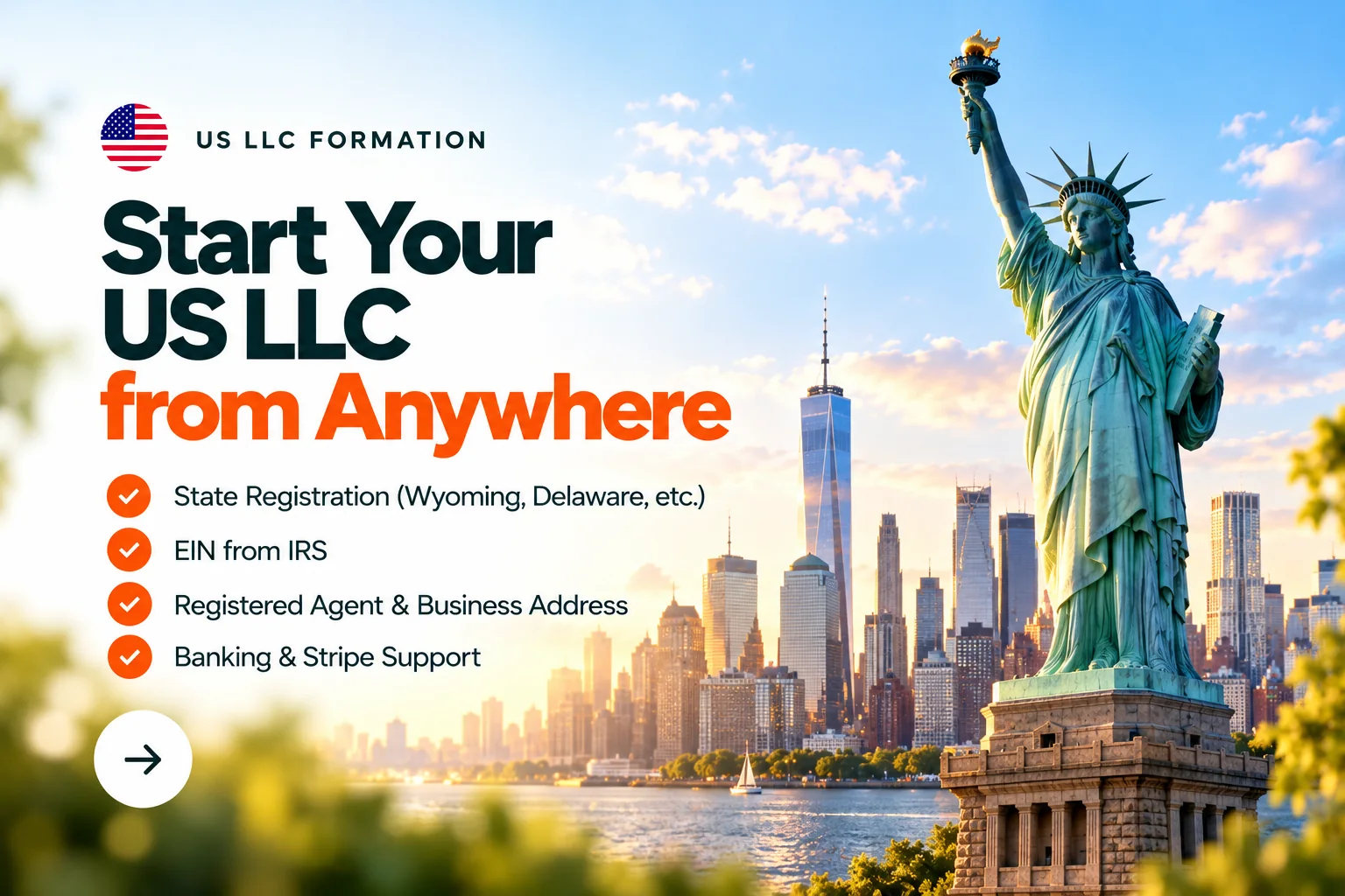 US LLC Formation from Anywhere Worldwide